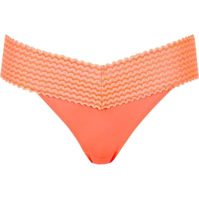 Orange bandage bikini bottoms